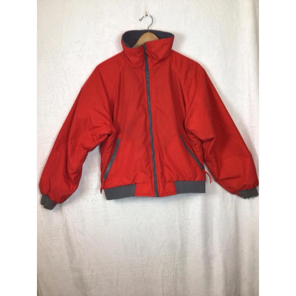 Wearguard Red Jacket Size Large Zip Up Fleece Lined Coat
